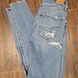 American Eagle Outfitters Blue Straight Leg Jeans